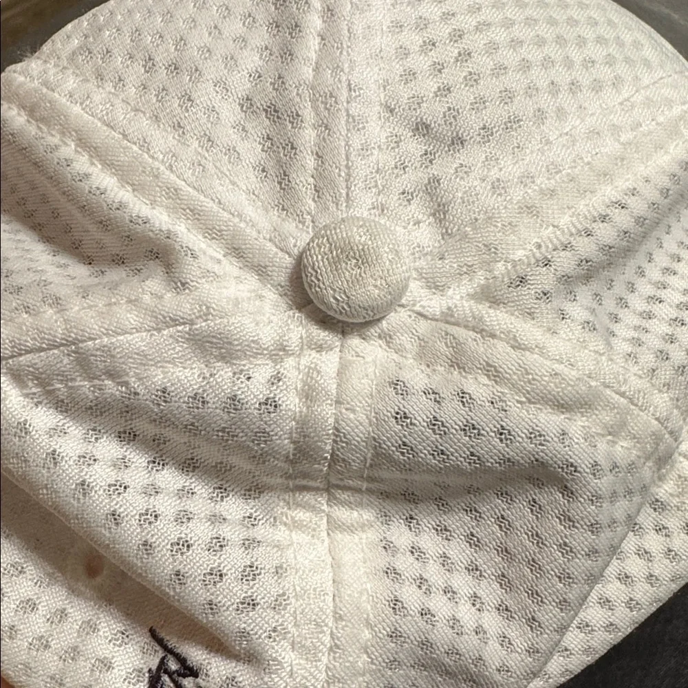 Beijing 2008 Olympics 100% Polyester Velcro White Cap